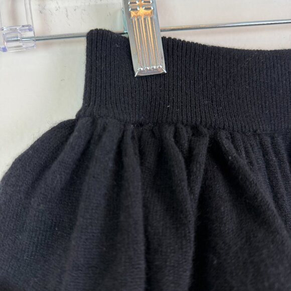 Lisa Yang Layered Ruffled Cashmere Maxi Skirt in Black Size M - Picture 8 of 16